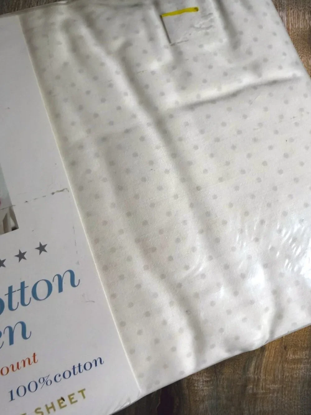 Y2K Martha Stewart Everyday Full Flat Sheet 230TC Cotton Sateen Pastel Dot NOS